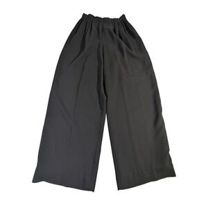 Evan Picone Petites Saks Fifth Ave Wide Leg Trousers – 10P Black ILGWU
